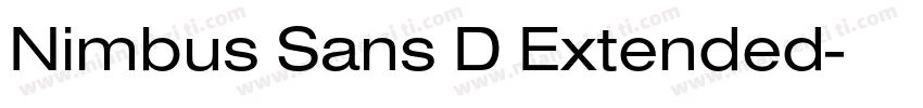 Nimbus Sans D Extended字体转换